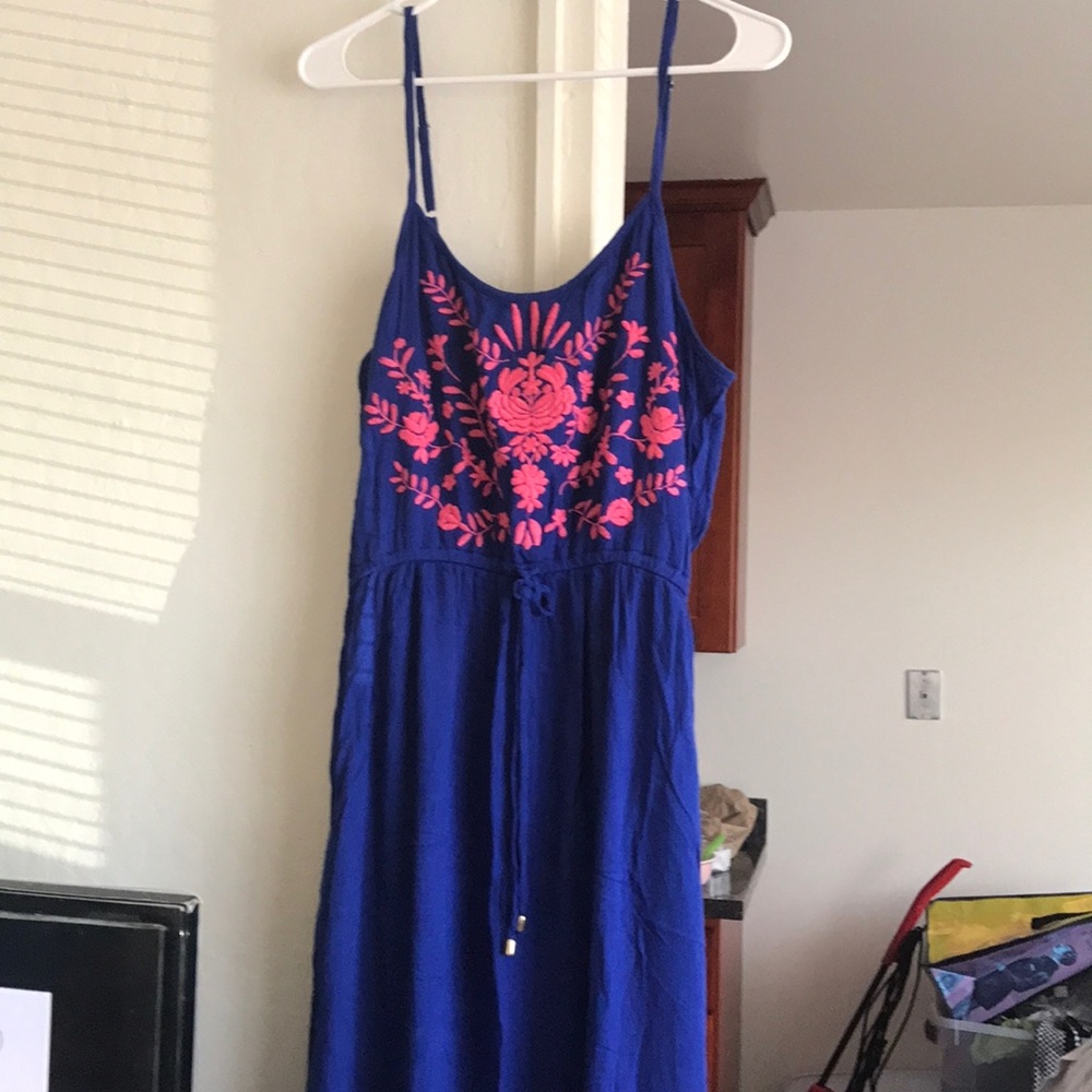 Royal blue gorgeous maxi dress only worn once!
